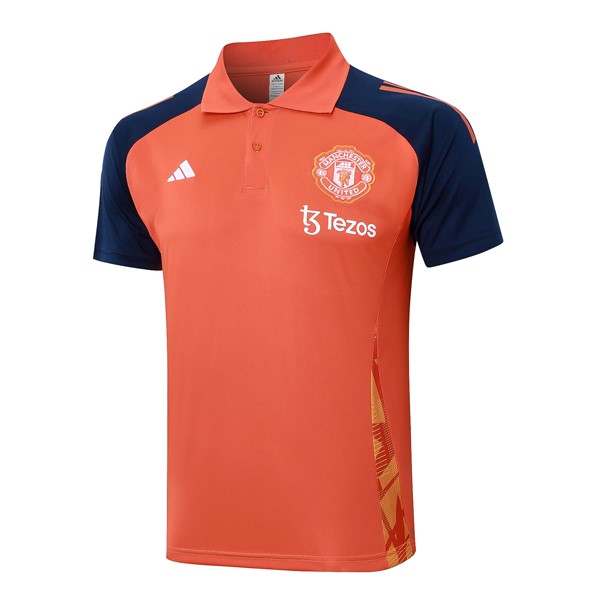 Polo Manchester United 2024/25 Naranja Azul 2